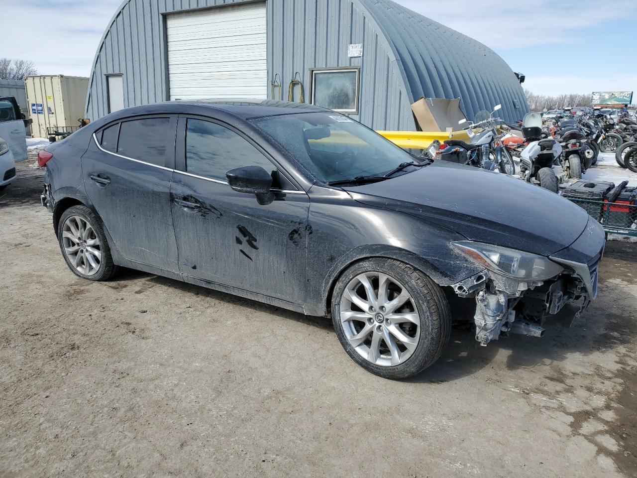 2016 Mazda 3 VIN JM1BM1W35G1298327 Copart auction photo, front end / rear end damage thumbnail 4