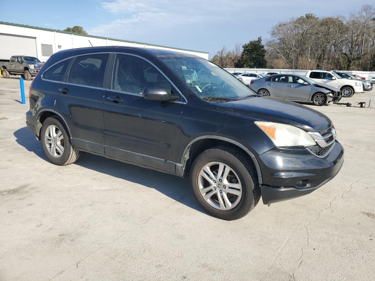 2011 Honda CR-V VIN 5J6RE3H75BL036886 Copart auction photo, side damage thumbnail 4