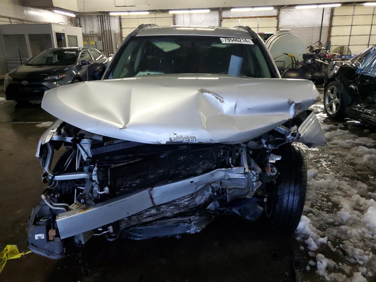 2014 Jeep Compass VIN 1C4NJDBB3ED567554 Copart auction photo, front end damage thumbnail 5