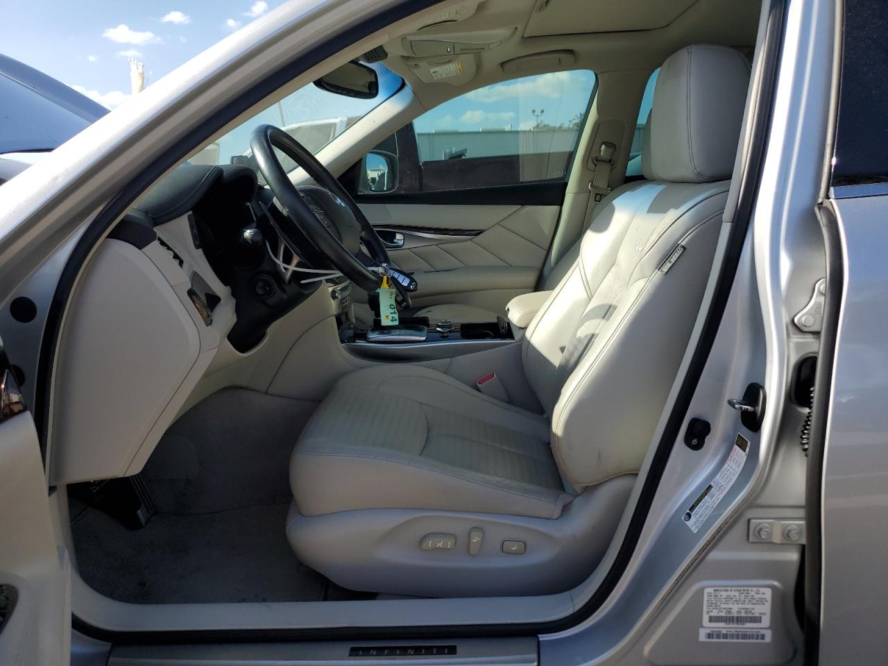 2012 Infiniti M VIN JN1BY1AP7CM332861 Copart auction photo, rear end damage thumbnail 7