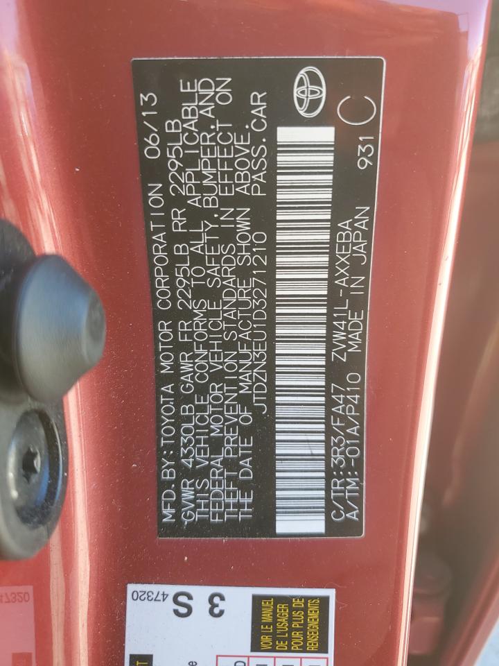 2013 Toyota Prius VIN JTDZN3EU1D3271210 Copart auction photo, front end damage thumbnail 13