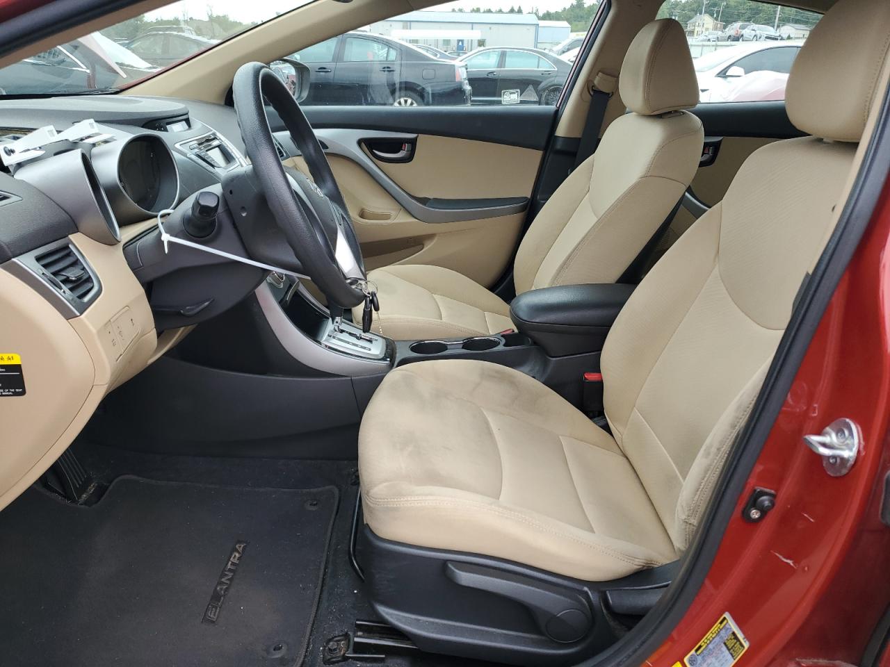 2012 Hyundai Elantra VIN KMHDH4AE0CU267501 Copart auction photo, rear end / front end damage thumbnail 7