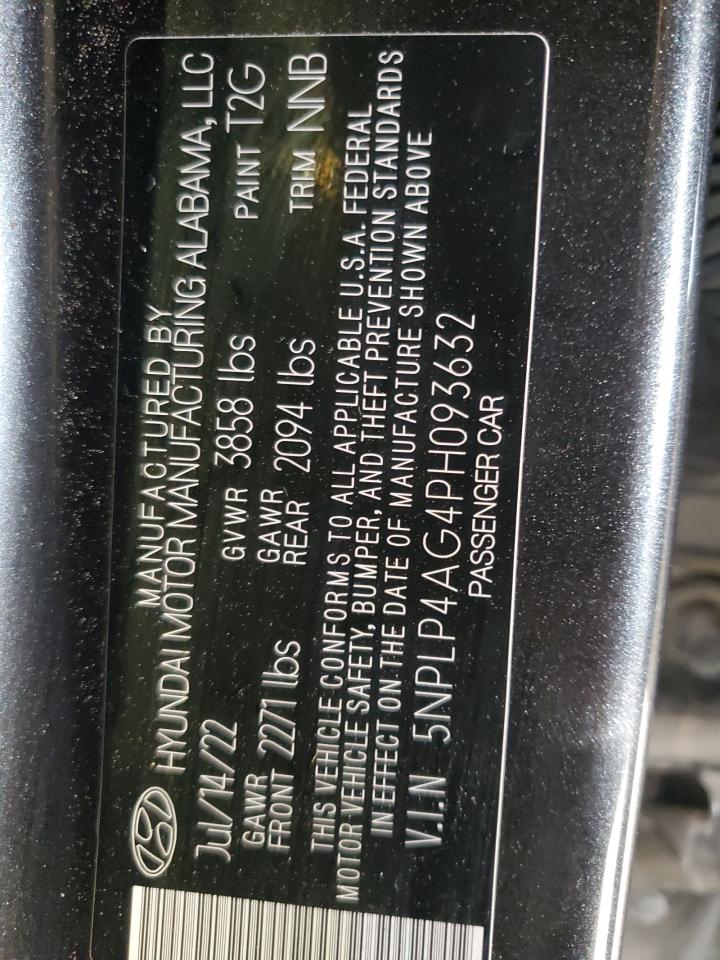 2023 Hyundai Elantra VIN 5NPLP4AG4PH093632 Copart auction photo, front end damage thumbnail 15