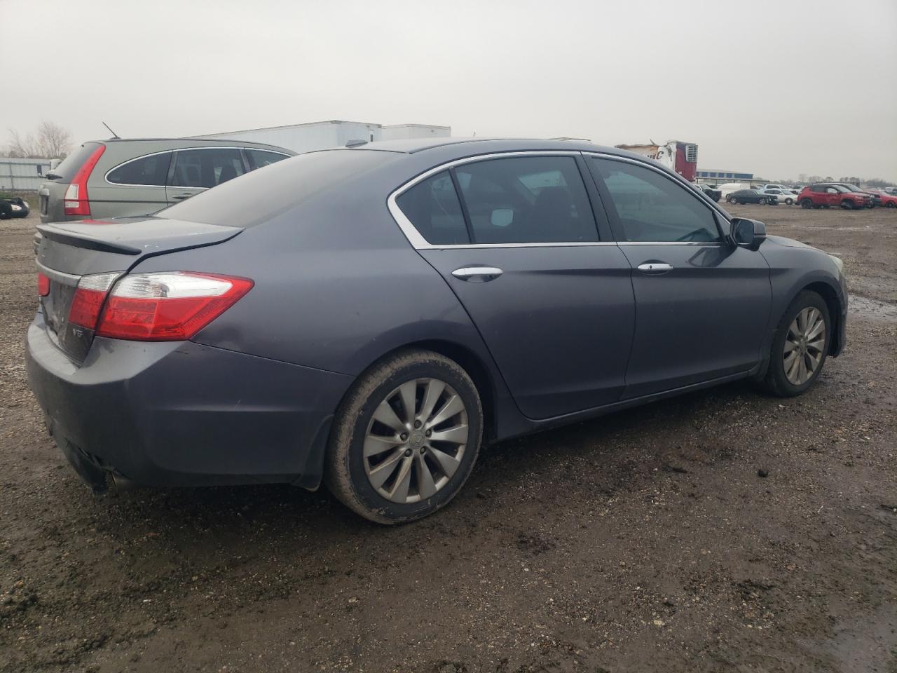 2013 Honda Accord VIN 1HGCR3F81DA016145 Copart auction photo, rear end / minor dent/scratches damage thumbnail 3