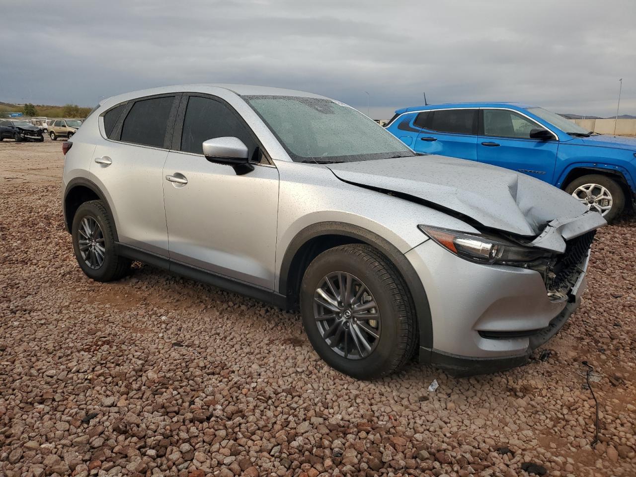 2021 Mazda CX-5 VIN JM3KFBCM6M0447236 Copart auction photo, front end damage thumbnail 4