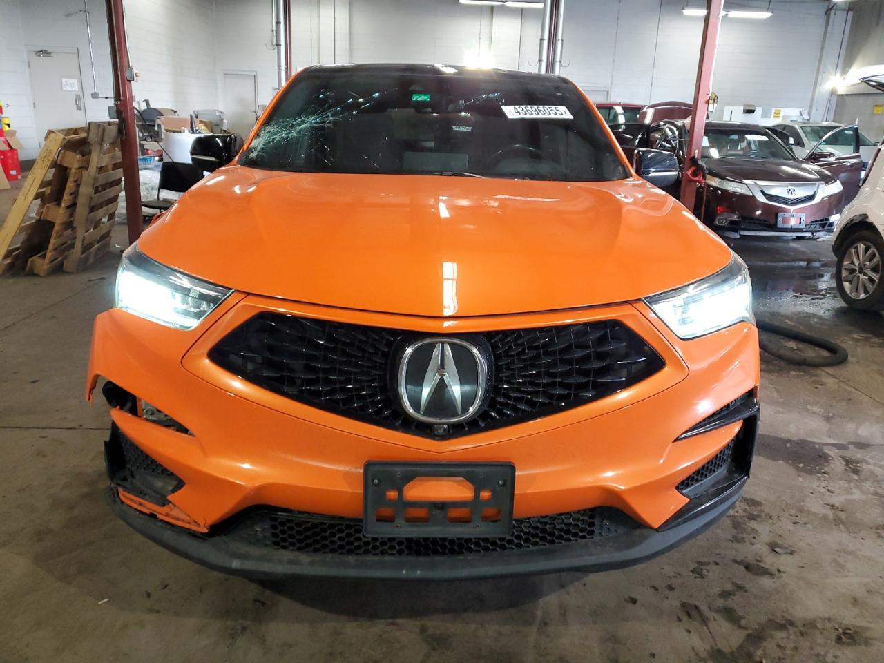 2021 Acura RDX VIN 5J8TC2H72MY000317 Copart auction photo, side / front end damage thumbnail 5