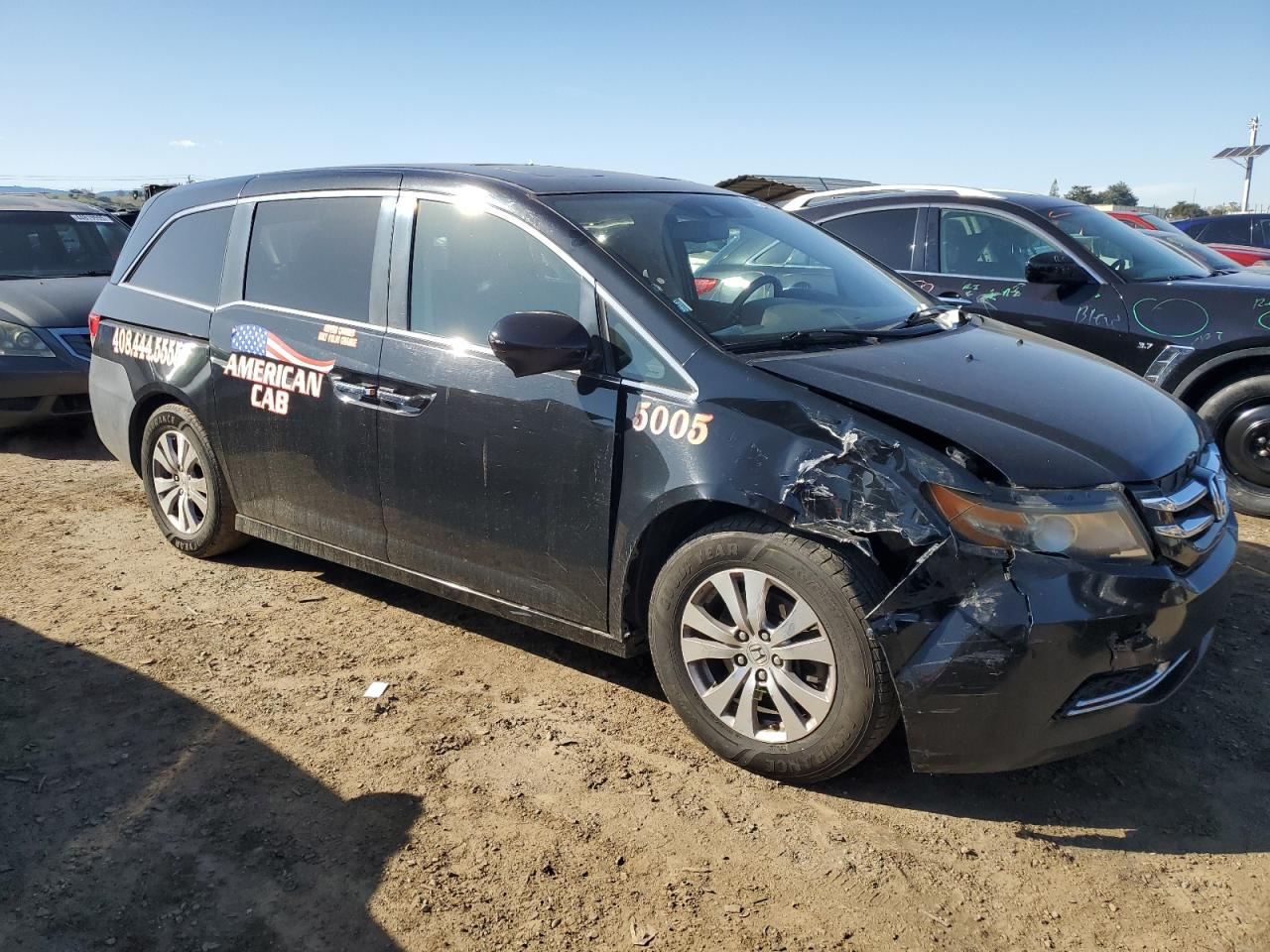 2015 Honda Odyssey VIN 5FNRL5H64FB039446 Copart auction photo, front end damage thumbnail 4