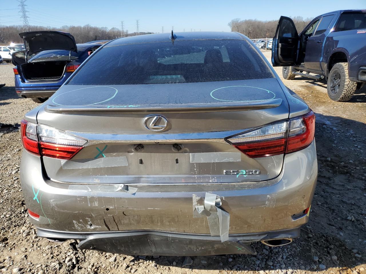 2018 Lexus ES VIN 58ABK1GG4JU092031 Copart auction photo, rear end damage thumbnail 6
