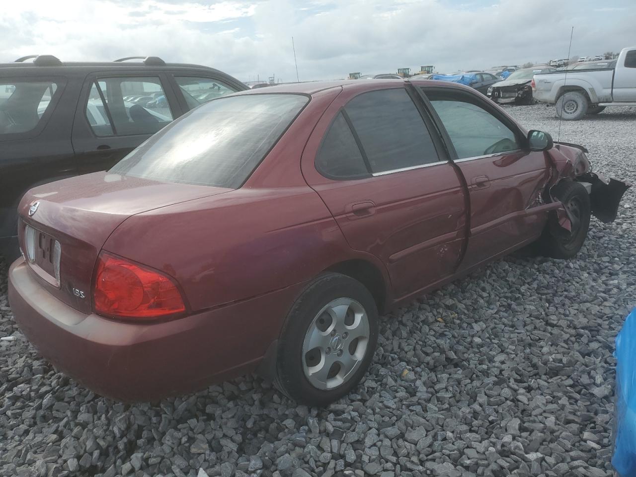2005 Nissan Sentra VIN 3N1CB51D85L580102 Copart auction photo, front end / side damage thumbnail 3