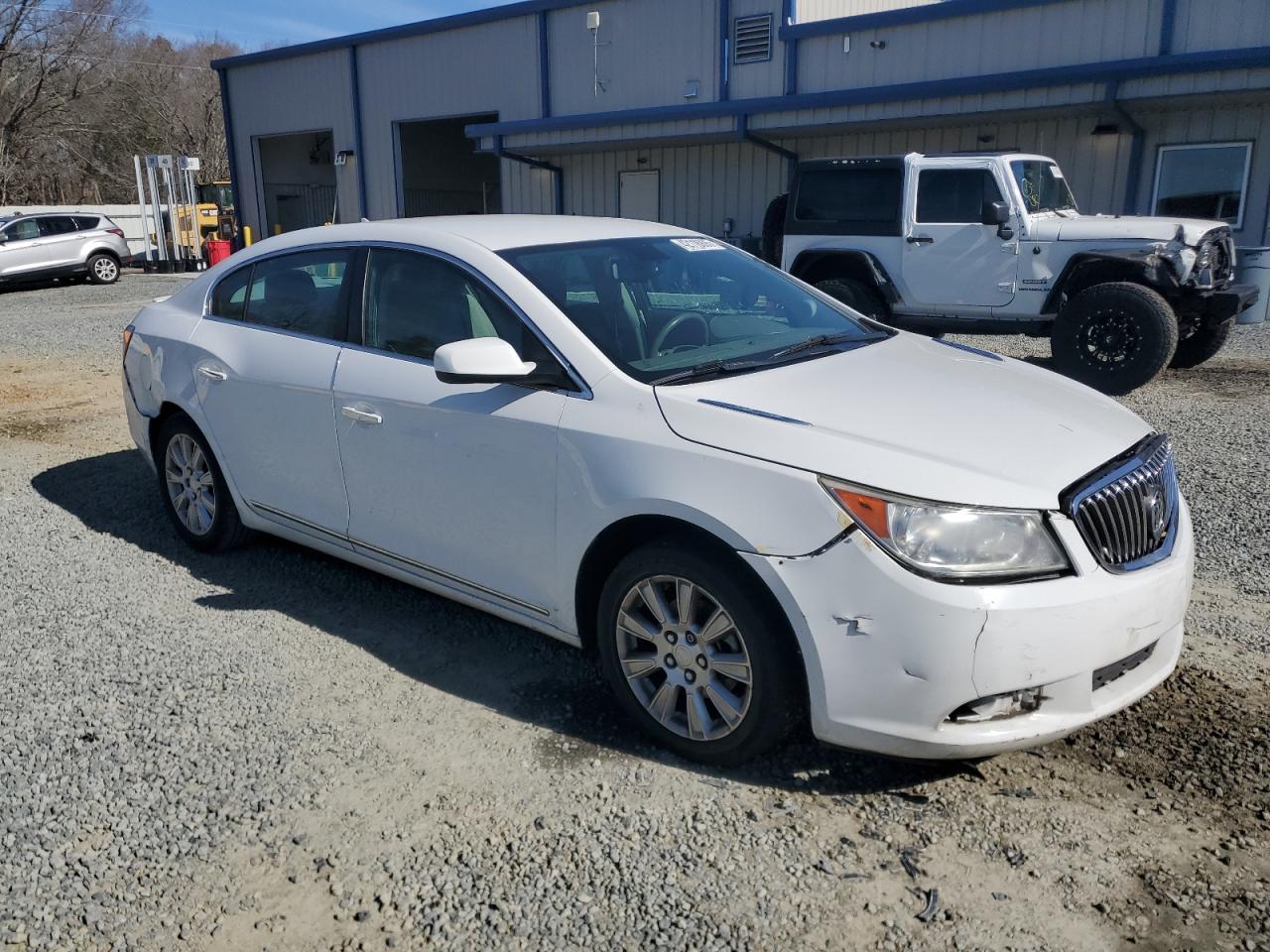 2013 Buick LaCrosse VIN 1G4GA5ER2DF181147 Copart auction photo, side / front end damage thumbnail 4
