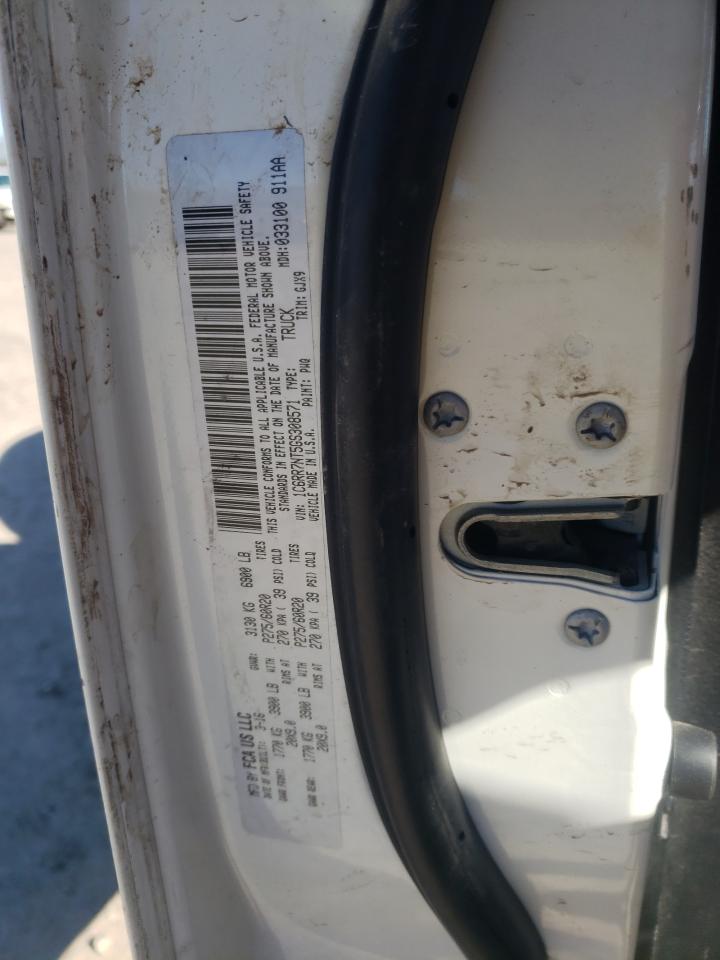 2016 RAM 1500 VIN 1C6RR7NT5GS308571 Copart auction photo, front end / side damage thumbnail 14
