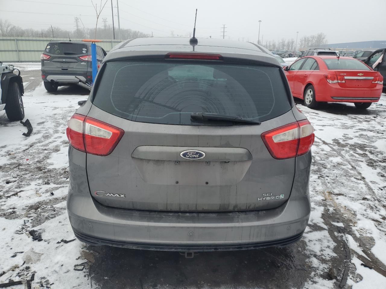 2014 Ford C-MAX VIN 1FADP5BU1EL504708 Copart auction photo, front end / side damage thumbnail 6