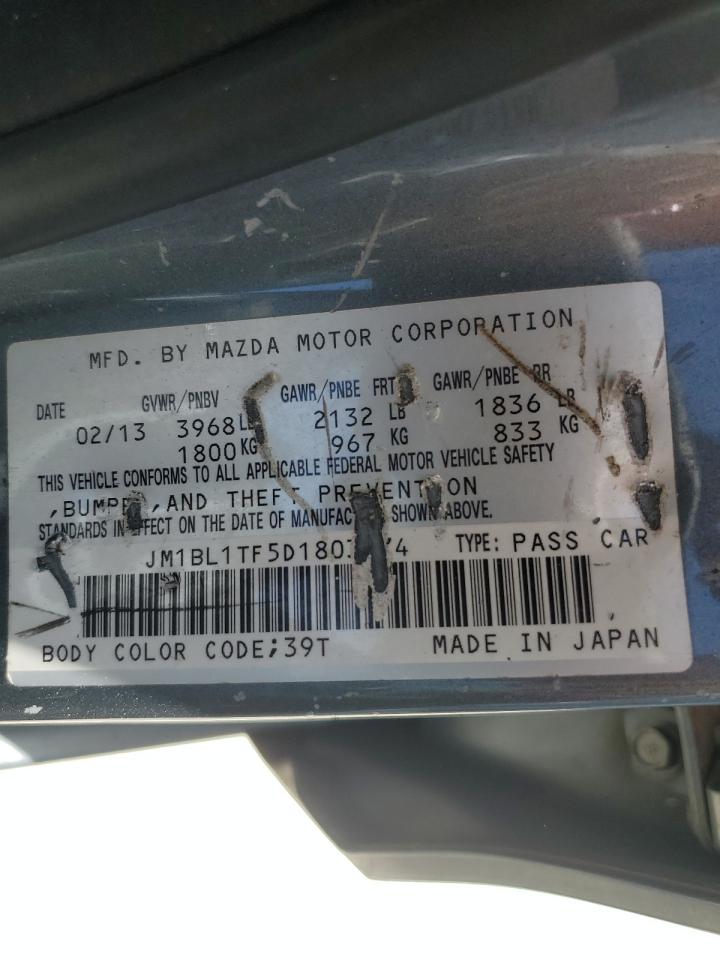 2013 Mazda 3 VIN JM1BL1TF5D1803974 Copart auction photo, front end damage thumbnail 12