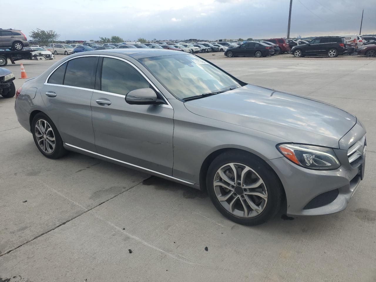 2016 Mercedes-Benz C-klasse VIN 55SWF4JB9GU143636 Copart auction photo, rear end / side damage thumbnail 4