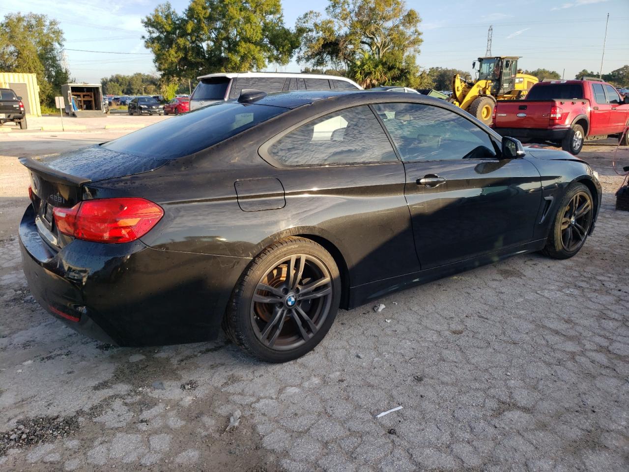 2014 BMW 4er VIN WBA3N3C55EF711587 Copart auction photo, side damage thumbnail 3