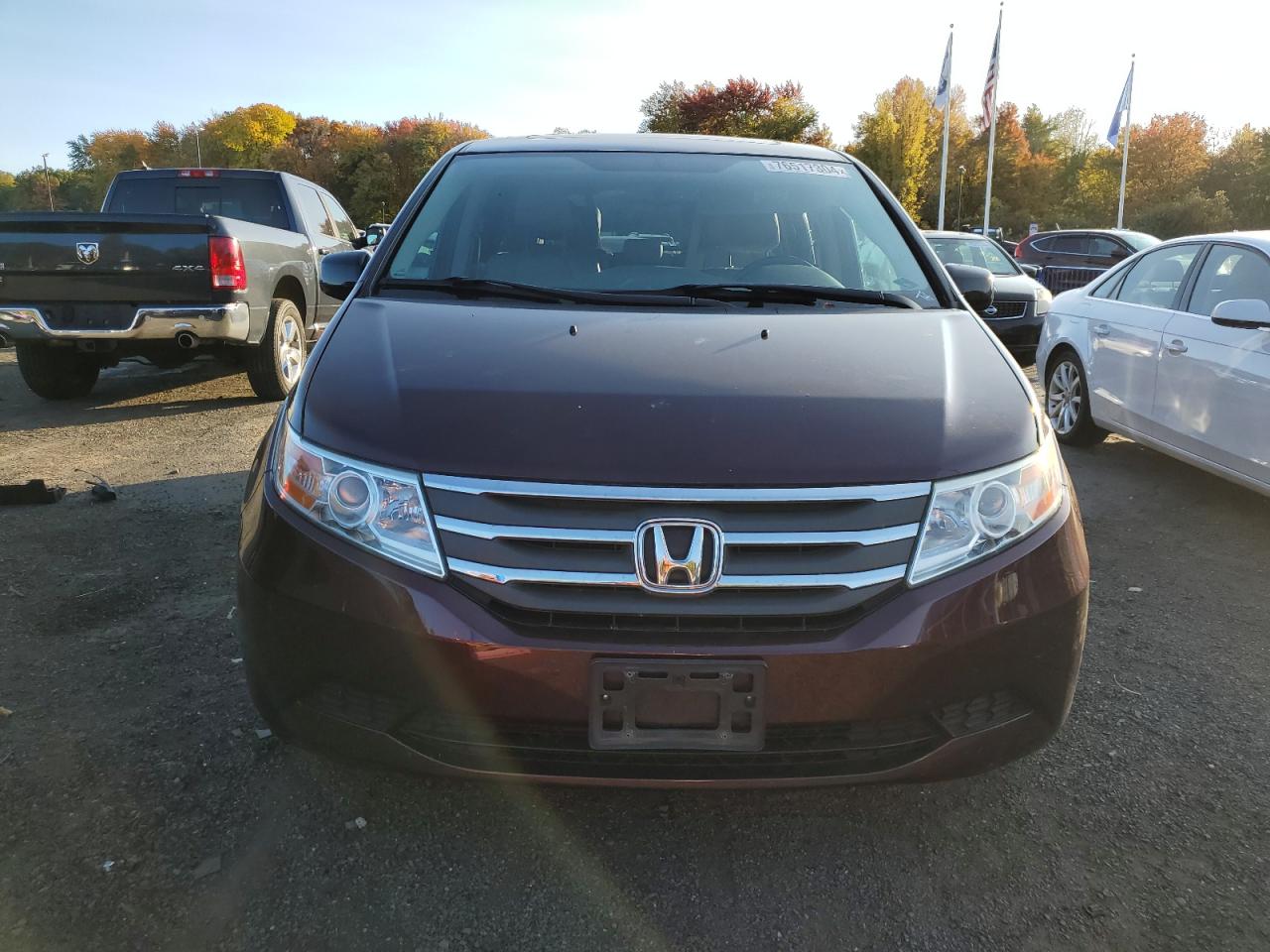 2013 Honda Odyssey VIN 5FNRL5H62DB070207 Copart auction photo, side damage thumbnail 5