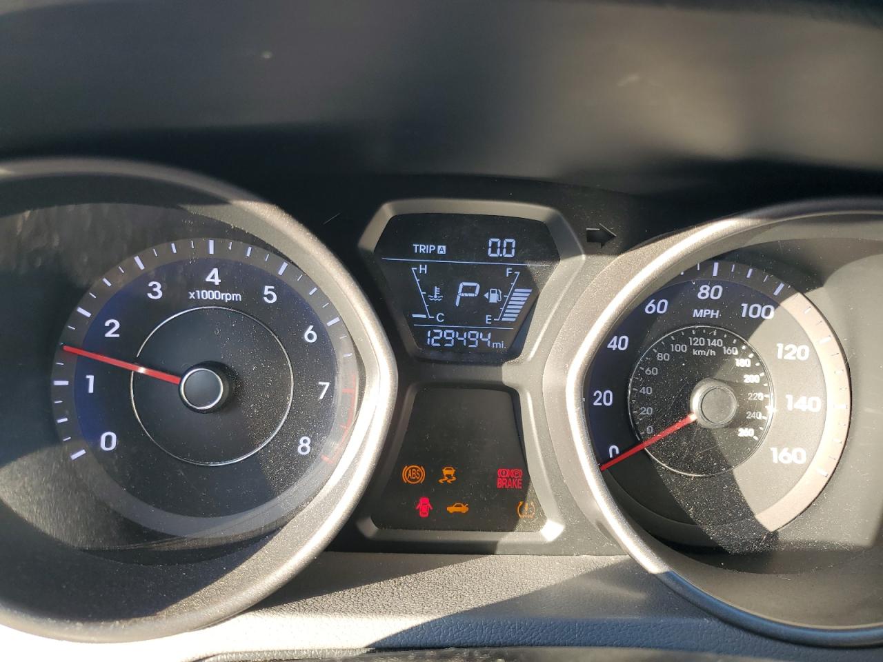 2016 Hyundai Elantra VIN 5NPDH4AE2GH729531 Copart auction photo, side / front end damage thumbnail 9