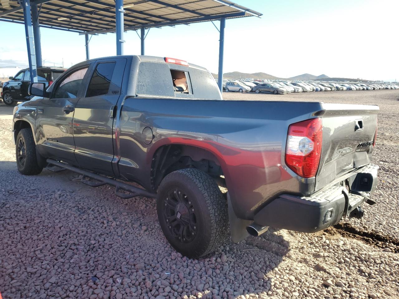 2014 Toyota Tundra VIN 5TFRY5F10EX168619 Copart auction photo, front end / side damage thumbnail 2
