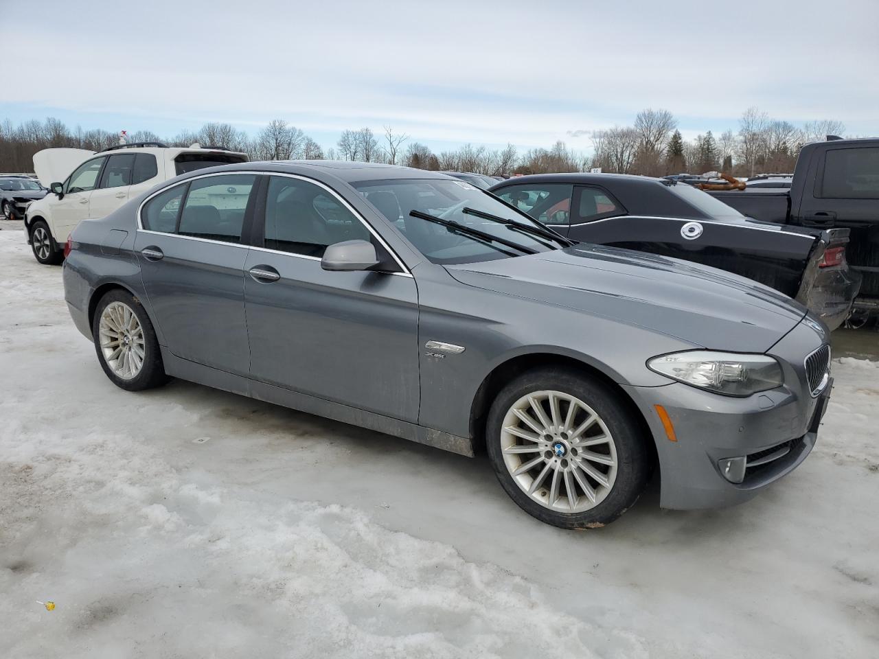 2012 BMW 5er VIN WBAFU7C52CDU62150 Copart auction photo, front end damage thumbnail 4