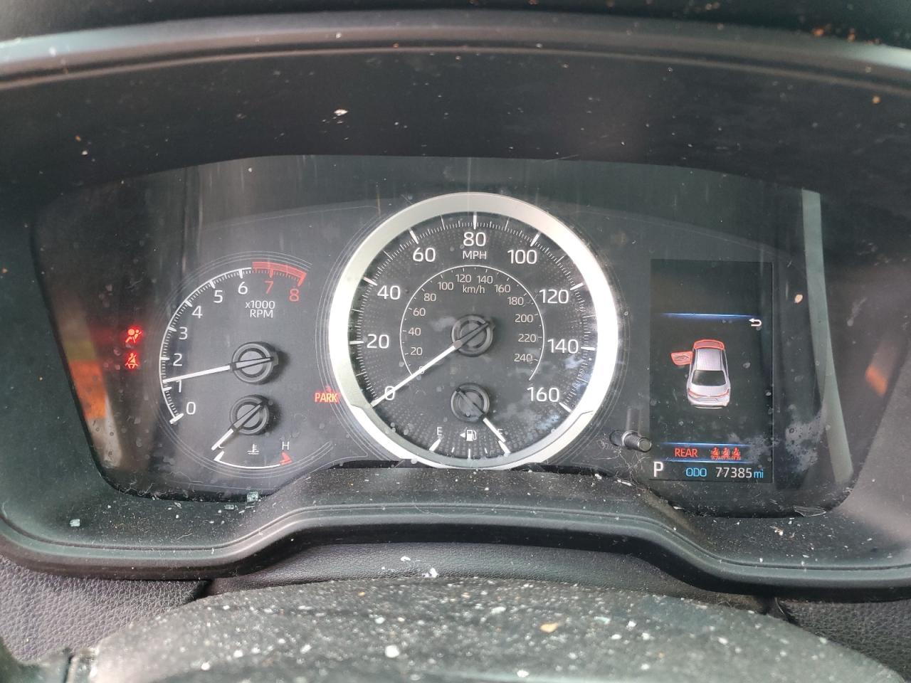 2020 Toyota Corolla VIN 5YFEPRAE4LP140076 Copart auction photo, rollover / mechanical damage thumbnail 9