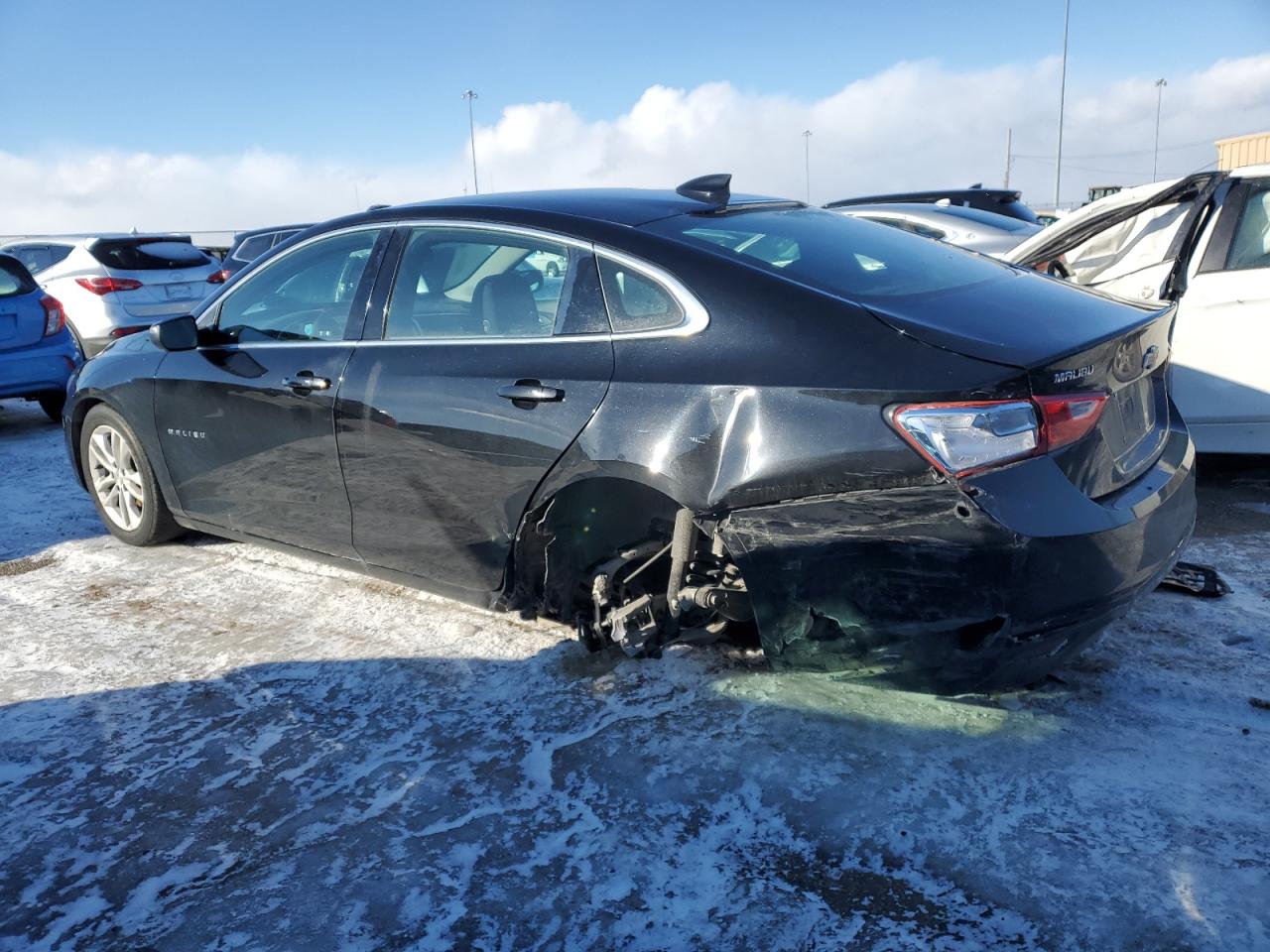 2018 Chevrolet Malibu VIN 1G1ZD5ST4JF268475 Copart auction photo, rear end / undercarriage damage thumbnail 2