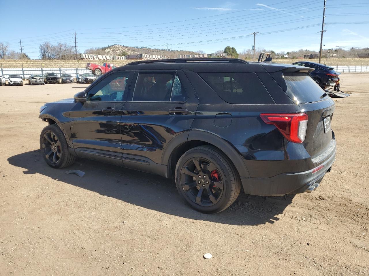 2022 Ford Explorer VIN 1FM5K8GC7NGA21503 Copart auction photo, side / front end damage thumbnail 2
