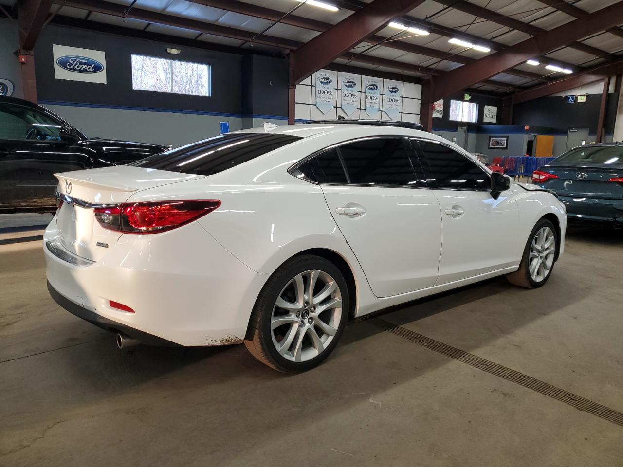 2015 Mazda 6 VIN JM1GJ1V64F1163154 Copart auction photo, front end / side damage thumbnail 3