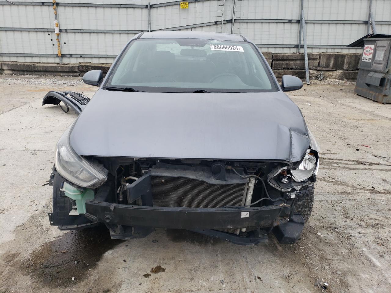 2020 Hyundai Accent VIN 3KPC24A69LE099172 Copart auction photo, front end damage thumbnail 5