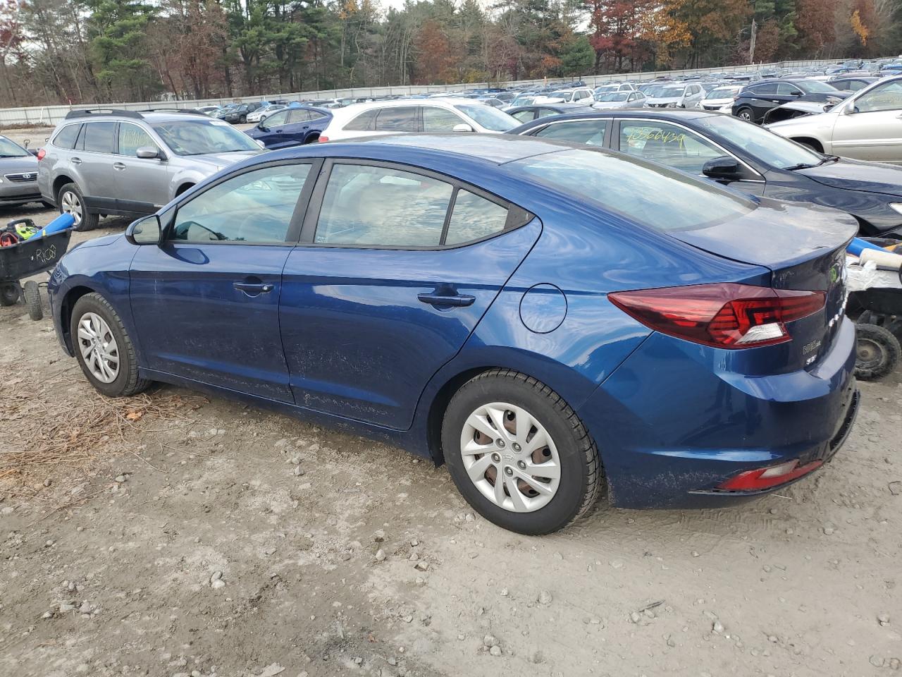 2019 Hyundai Elantra VIN 5NPD74LF2KH481671 Copart auction photo, rear end / mechanical damage thumbnail 2