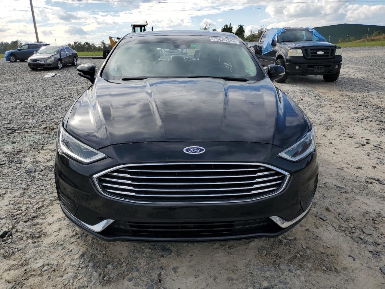 2020 Ford Fusion VIN 3FA6P0CD7LR152792 Copart auction photo, top/roof / rear end damage thumbnail 5