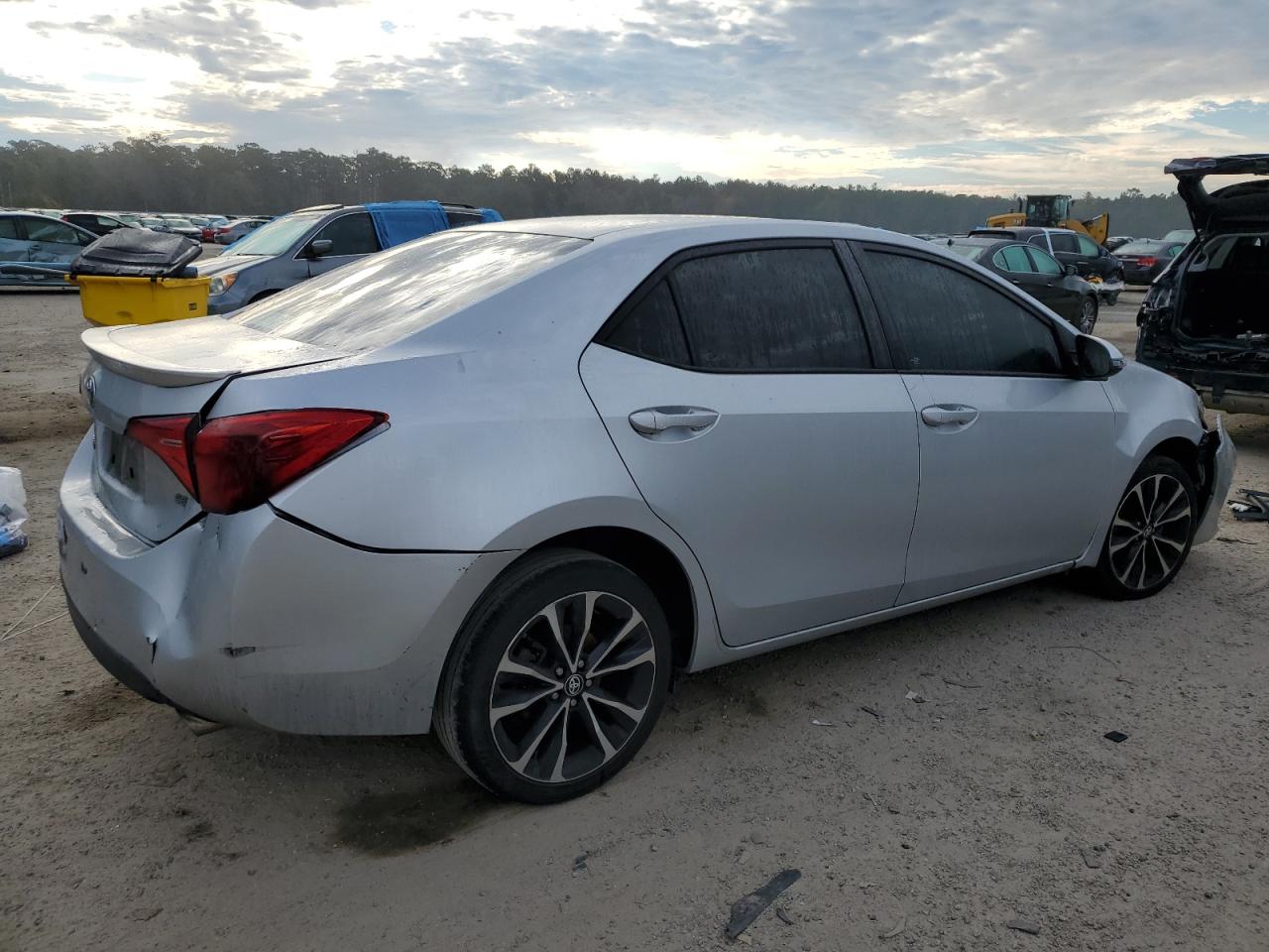 2017 Toyota Corolla VIN 5YFBURHE7HP708233 Copart auction photo, front end / rear end damage thumbnail 3