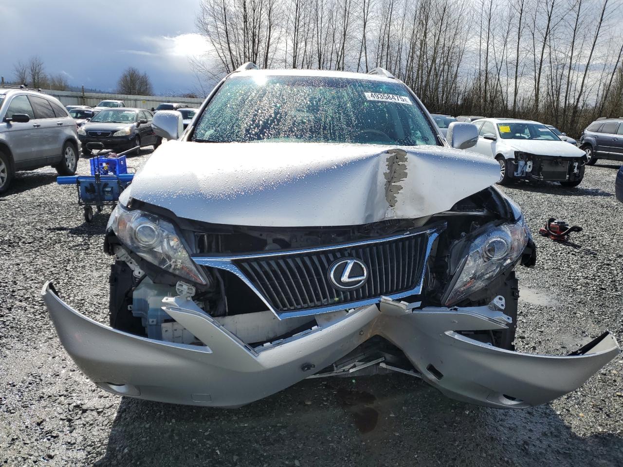 2010 Lexus RX VIN 2T2BK1BA1AC006665 Copart auction photo, front end damage thumbnail 5