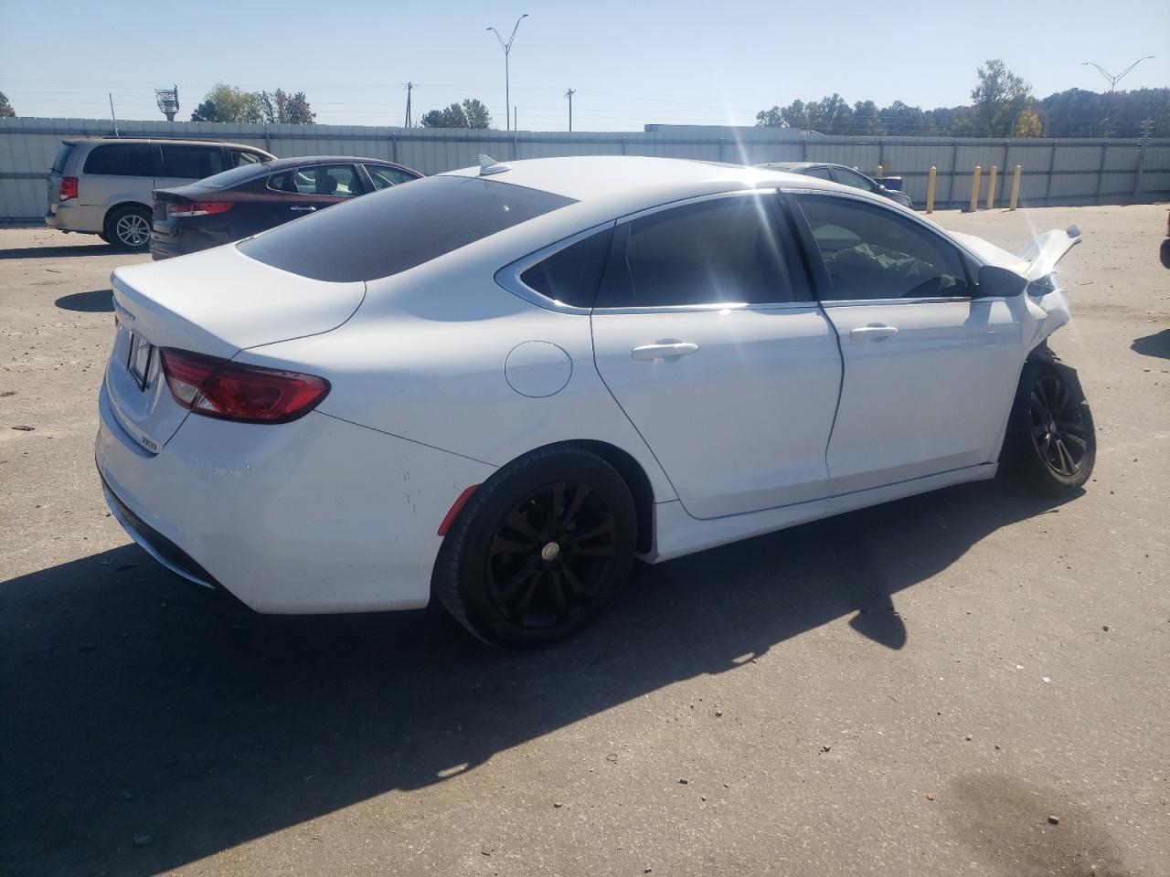2016 Chrysler 200 VIN 1C3CCCAB8GN120734 Copart auction photo, front end / side damage thumbnail 3