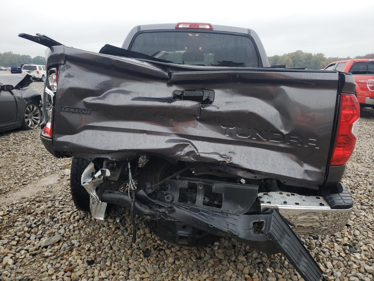 2019 Toyota Tundra VIN 5TFEM5F12KX136390 Copart auction photo, rear end damage thumbnail 6