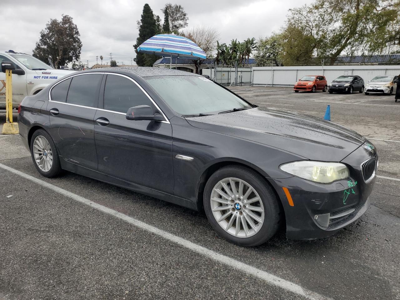2013 BMW 5er VIN WBAFR7C59DC823429 Copart auction photo, all over damage thumbnail 4