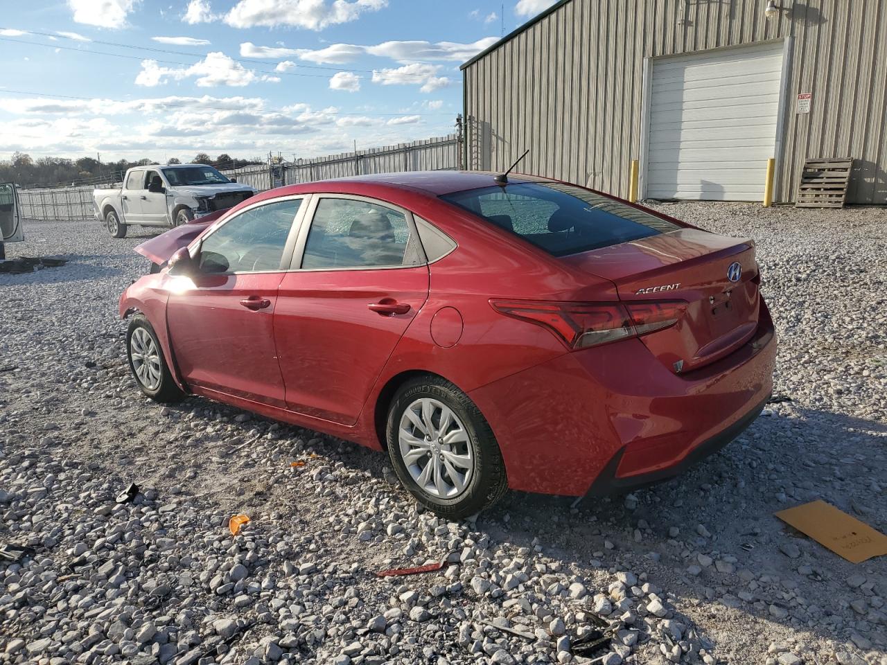 2022 Hyundai Accent VIN 3KPC24A6XNE182774 Copart auction photo, front end damage thumbnail 2