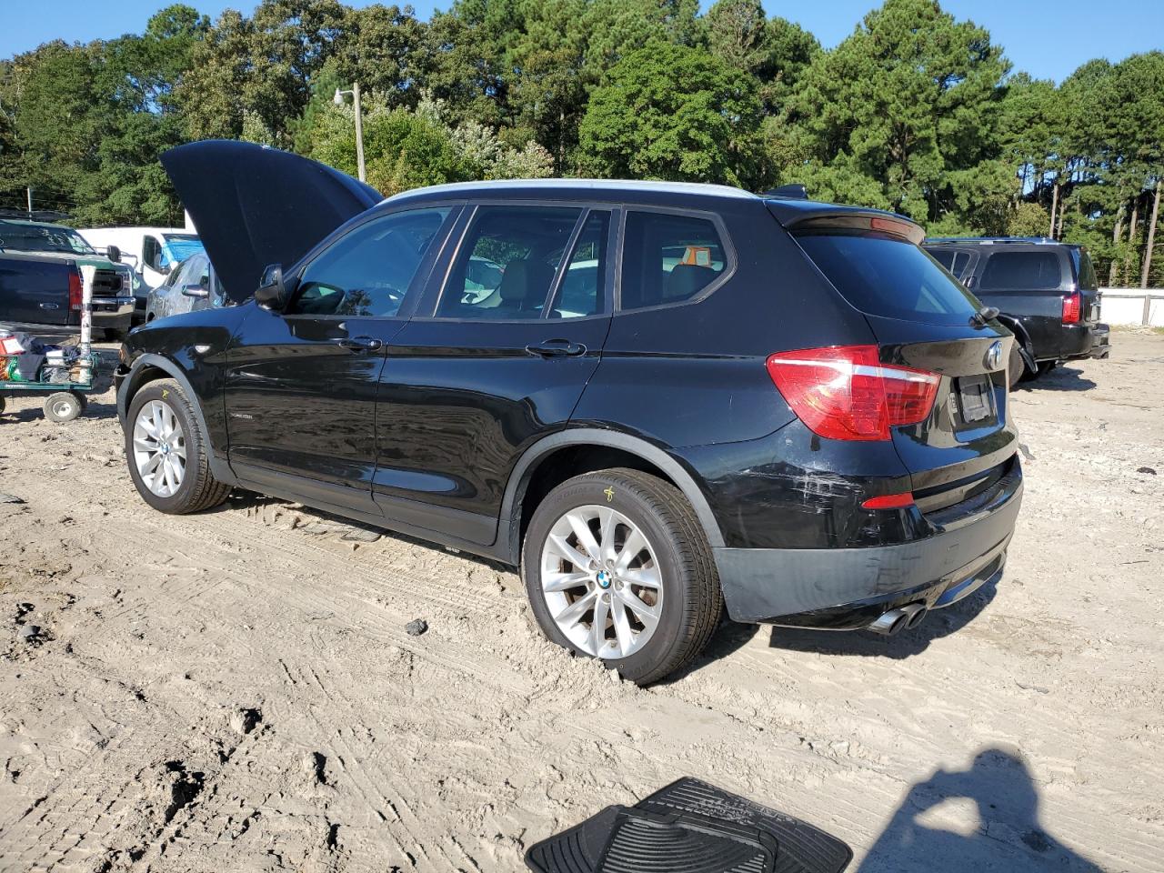 2013 BMW X3 VIN 5UXWX9C52D0D09073 Copart auction photo, mechanical / front end damage thumbnail 2