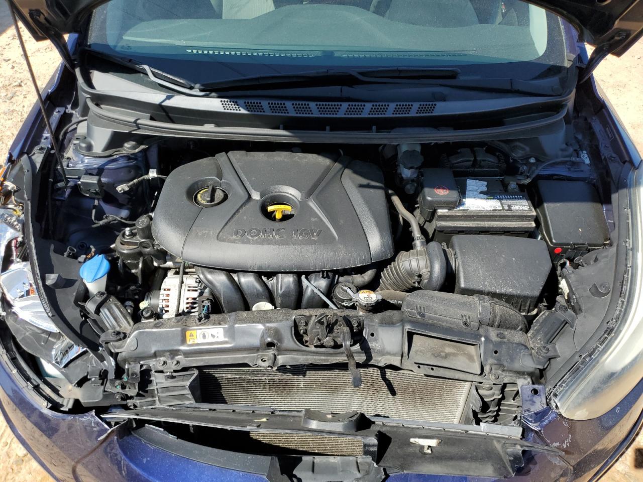 2014 Hyundai Elantra VIN 5NPDH4AE8EH466541 Copart auction photo, front end damage thumbnail 13
