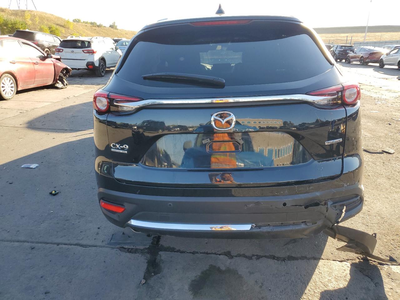 2021 Mazda CX-9 VIN JM3TCBEY9M0521875 Copart auction photo, front end / side damage thumbnail 6
