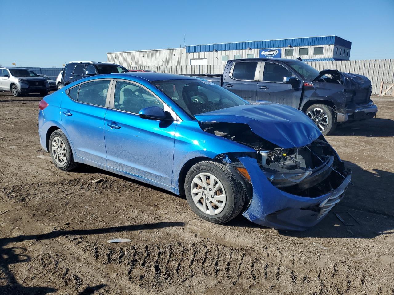 2017 Hyundai Elantra VIN KMHD74LF2HU096041 Copart auction photo, front end / hail damage thumbnail 4
