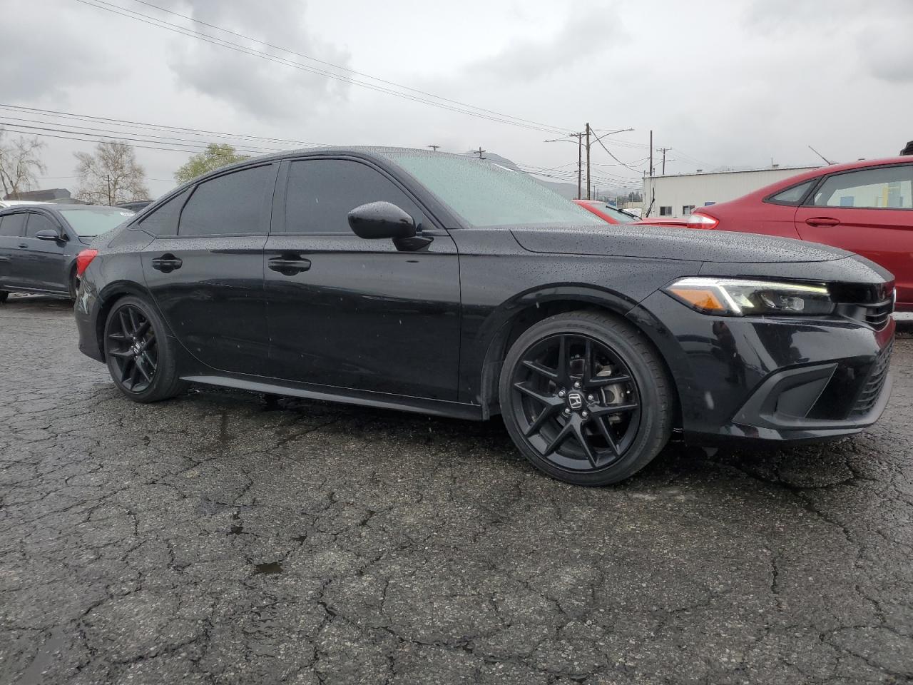 2023 Honda Civic VIN 2HGFE2F54PH529727 Copart auction photo, rear end / side damage thumbnail 4
