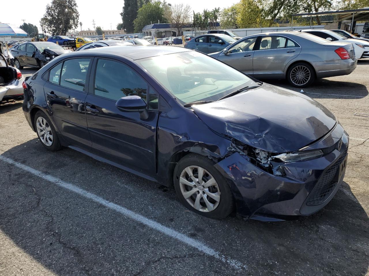 2021 Toyota Corolla VIN 5YFEPMAE9MP162367 Copart auction photo, front end damage thumbnail 4