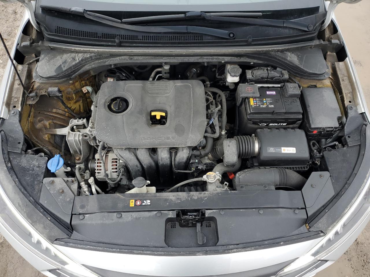 2019 Hyundai Elantra VIN KMHD84LFXKU878012 Copart auction photo, rear end damage thumbnail 11