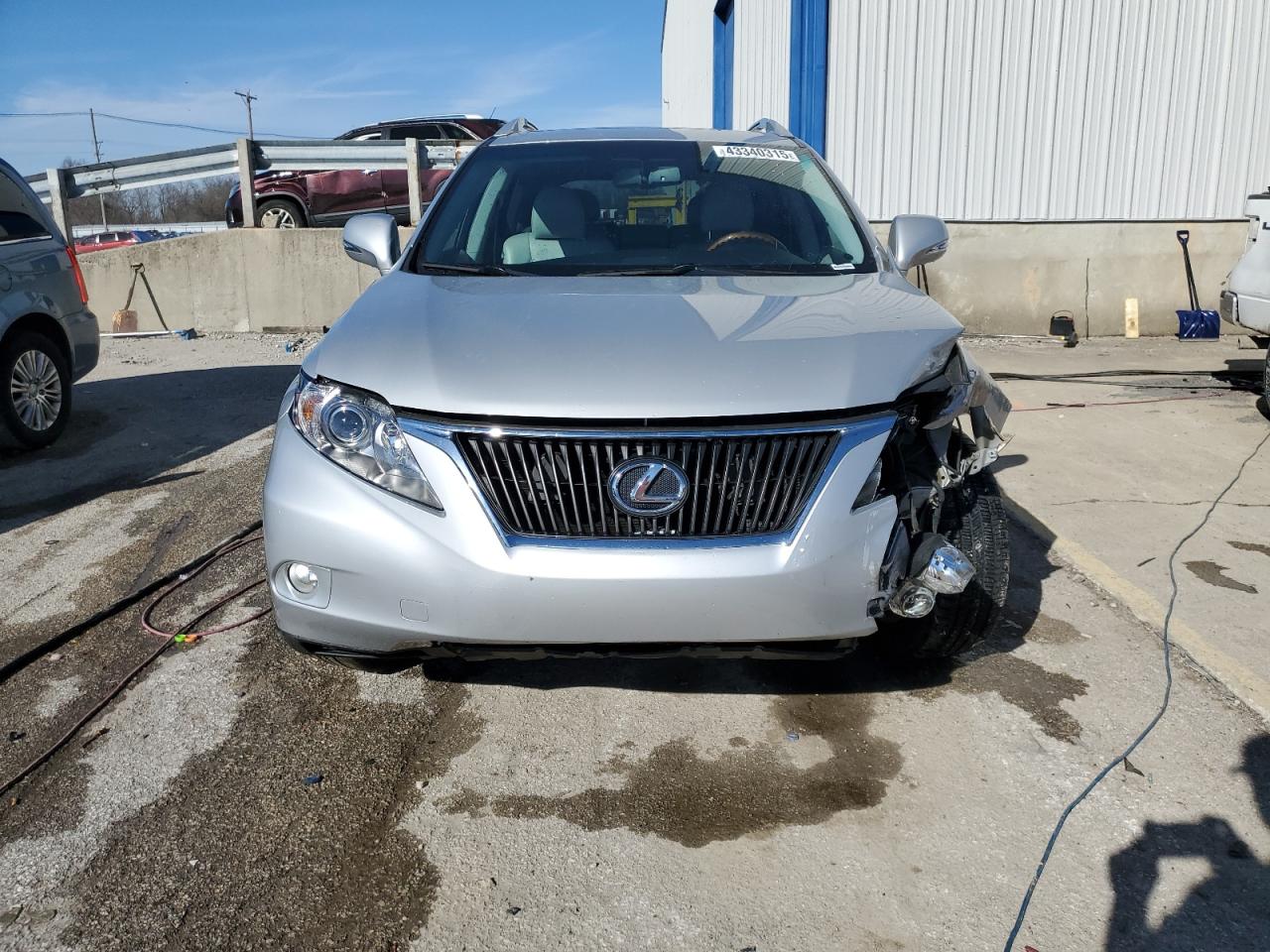 2012 Lexus RX VIN 2T2BK1BA1CC140871 Copart auction photo, front end damage thumbnail 5