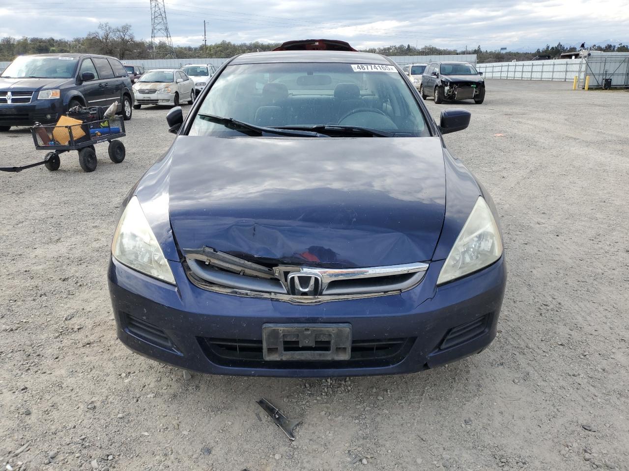 2006 Honda Accord VIN 1HGCM56366A128683 Copart auction photo, front end / rear end damage thumbnail 5