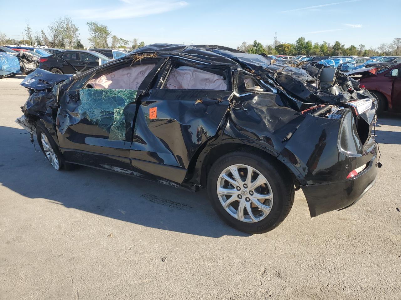 2020 Buick Envision VIN LRBFXBSA0LD199053 Copart auction photo, rollover damage thumbnail 2