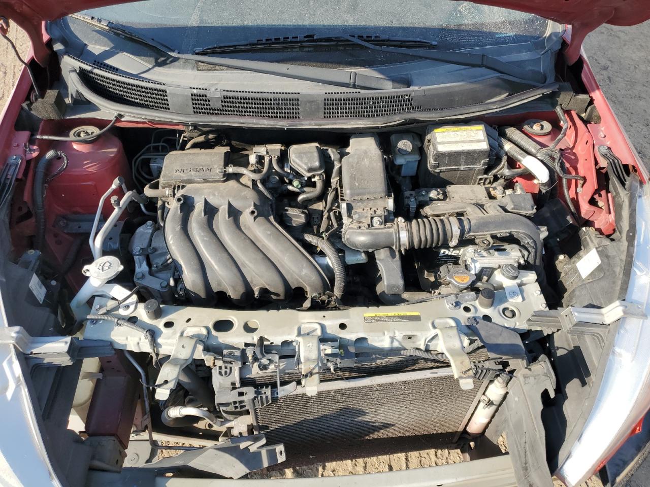 2015 Nissan Versa VIN 3N1CN7AP2FL831615 Copart auction photo, front end damage thumbnail 11