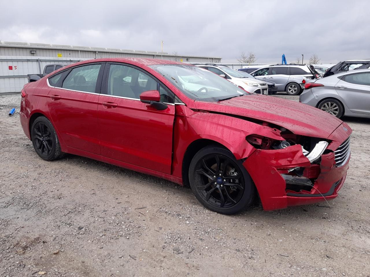 2020 Ford Fusion VIN 3FA6P0HD5LR100036 Copart auction photo, front end damage thumbnail 4