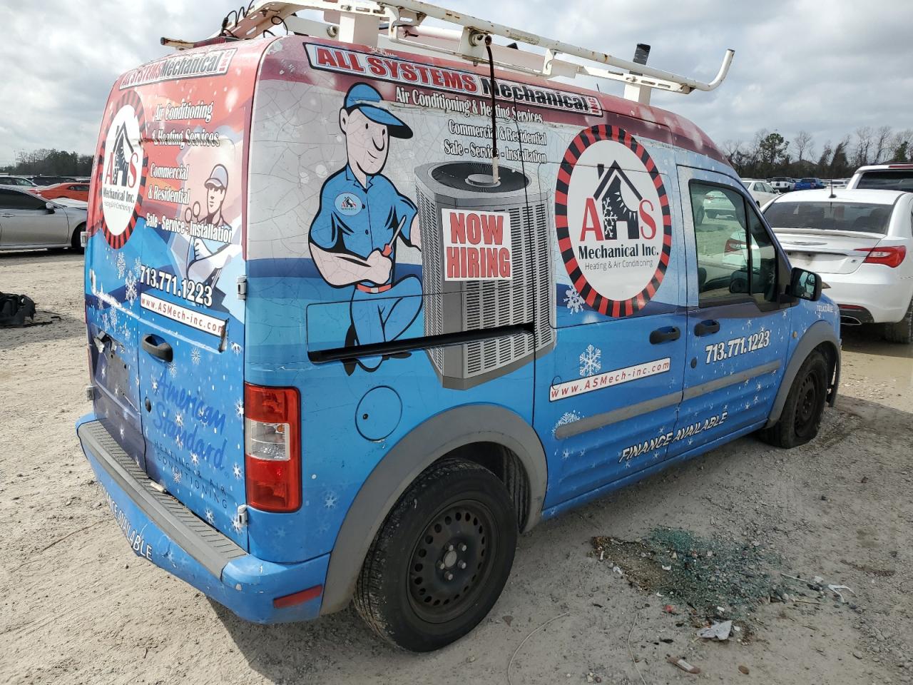 2011 Ford Transit VIN NM0LS7BN8BT043542 Copart auction photo, front end damage thumbnail 3