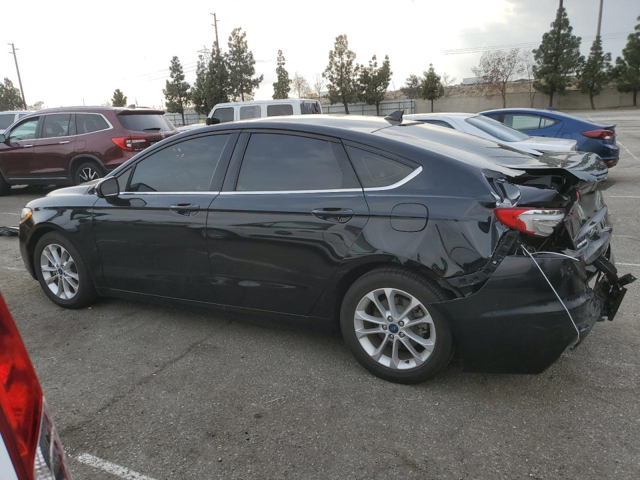 2020 Ford Fusion VIN 3FA6P0HD7LR171089 Copart auction photo, rear end damage thumbnail 2